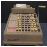(M) Vintage Burroughs Mid Century Adding Machine.