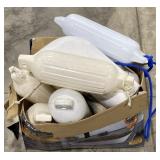 (AC)Box of Assorted Boat Fenders Approx 15in