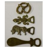 (AM)Vintage Novelty Brass Bottle Openers