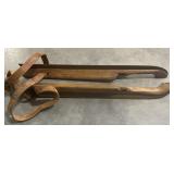 (AM) Wood Attachable Ice Skate Blades Appr 16.5