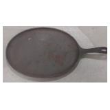 (M) U.S.A. Cast Iron Oval Skillet. Measures