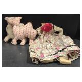 (M) Vtg. Marionette Puppet (approx 15") & Plush