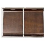 (AC) Wood Serving Trays 15inx21in