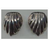 (XX) Vtg. Sterling Silver Clip On Earrings