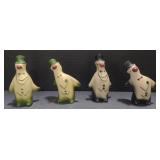 (M) Vintage Penguins with tuxedo, salt and pepper