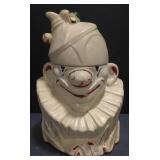 (M) Vintage McCoy Clown Pottery Cookie Jar.