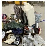 (AC) Pallet Of Wine Glasses, Cordless Phones,