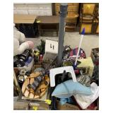 (AC) Pllet Of Plant Carts, Step Stolls, Table