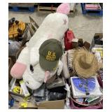 (AA) Pallet Of Stuffed Animals, Hats, Plastic Gas