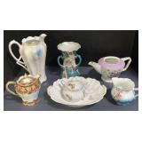 (P)Assorted Ceramic Teapots and Creamer Bowls