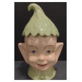 (M) Vintage Brecks Pottery Cookie Jar. Measures