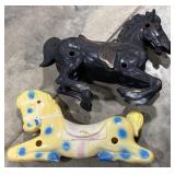 (AM)Vintage Plastic Rocking Horses Including
