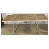 (H)Plastic Top Metal Foldable Table Table