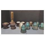 (AM) Vintage Railroad Insulators, including