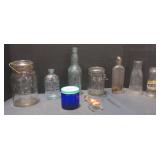 (AM) Vintage Glass Containers, including Nick