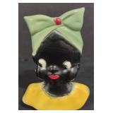 (M) Black Americana Ceramic Planter (approx 5")