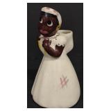 (M) Black Americana Ceramic Planter (approx 5.5")