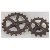 (H) Vintage Auger Drive Sprockets 10" &
