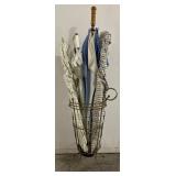 (H) Copper Stand w/ Umbrellas 19" (Various Sizes