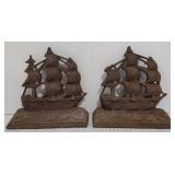 (H) Vintage Cast Iron Ship 5.5"