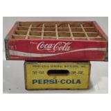 (M) Coca-Cola & Pepsi Crates (approx 18" x 12")
