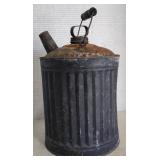 (H) Tin One Gallon Oil/Gas Can Appr 8x12 in.
