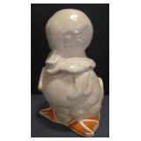 (M) Vintage Duck Shaped Pottery Cookie Jar.