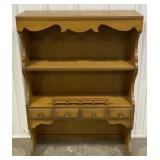(P)Decorative Wooden Hutch Top with Drawers