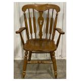 (P) Wooden Arrow Back Dining Arm Chair Approx