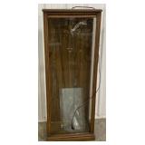 (P)Wooden Lighted Display Cabinet with Sliding