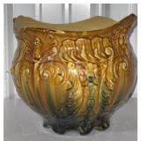 (M) Antique Majolica Jardiniere Planter.
