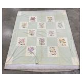 (M) Vintage Embroidered Birth Month Flowers