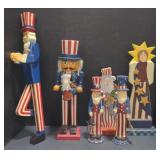 (M) Lot of patriotic figures including a nut