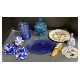 (P)Various Decorative Glass Plates, Pitchers,