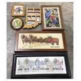 (P)Framed Cross Stitch Wall Art Approx