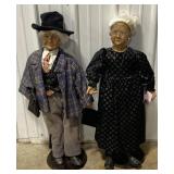 (P)Pair of Goldenvale Porcelain Dolls Male
