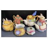 (P)Assortment of Ceramic Teapots Including