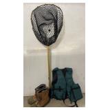 (AC) Bass Pro Fishing Net, Sorel Waterproof