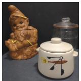 (M) Vintage West Band, Clear glass Peanut, and a