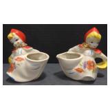 (M) Vintage Little Red Riding Hood Creamers.