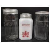 (M) Milk Glass Roast Meat Seasoning Shaker &