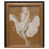(AA) Framed Marilyn Monroe Photograph. Measures