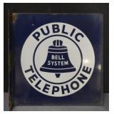 (AM) Vintage Porcelain Bell System Public