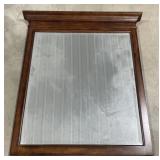 (F) 45"x38" Wooden Frame Wall Mounted Mirror.