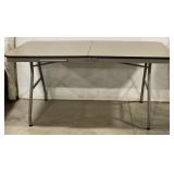 (X) Meco Folding Table Appr 30x60x30 inches