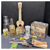 (M) Hopalong Cassidy Vintage Milk glass Cup, Hair