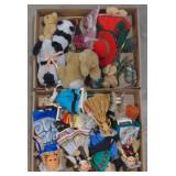 (P) Lot of dolls, stubbed animals, and more.