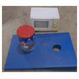 (P) Vintage Wooden Corn Hole Game, along with an