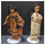 (P) Native American Themed Dolls. Tallest