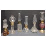 (M) Vintage Oil Lamps. Tallest Measures